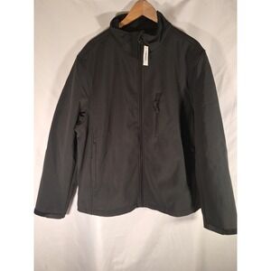 Amazon Essentials Mens Softshell Jacket Full Zip Black XL